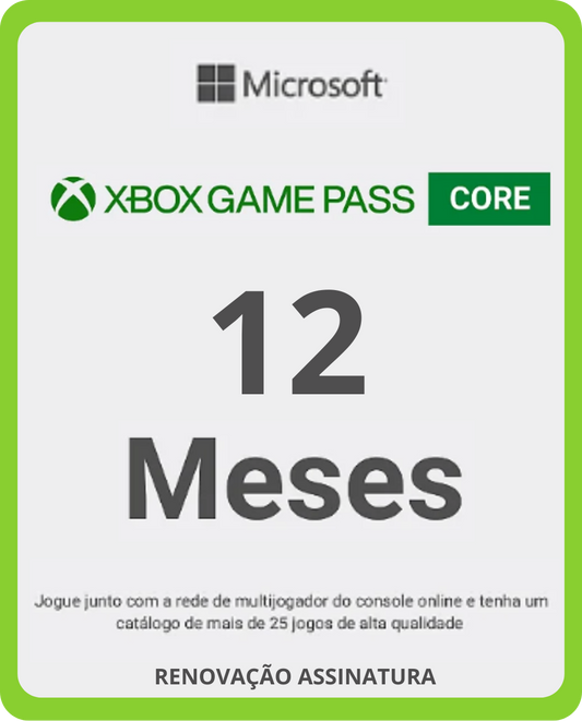Xbox Game Pass Core (Live Gold) 12 Meses